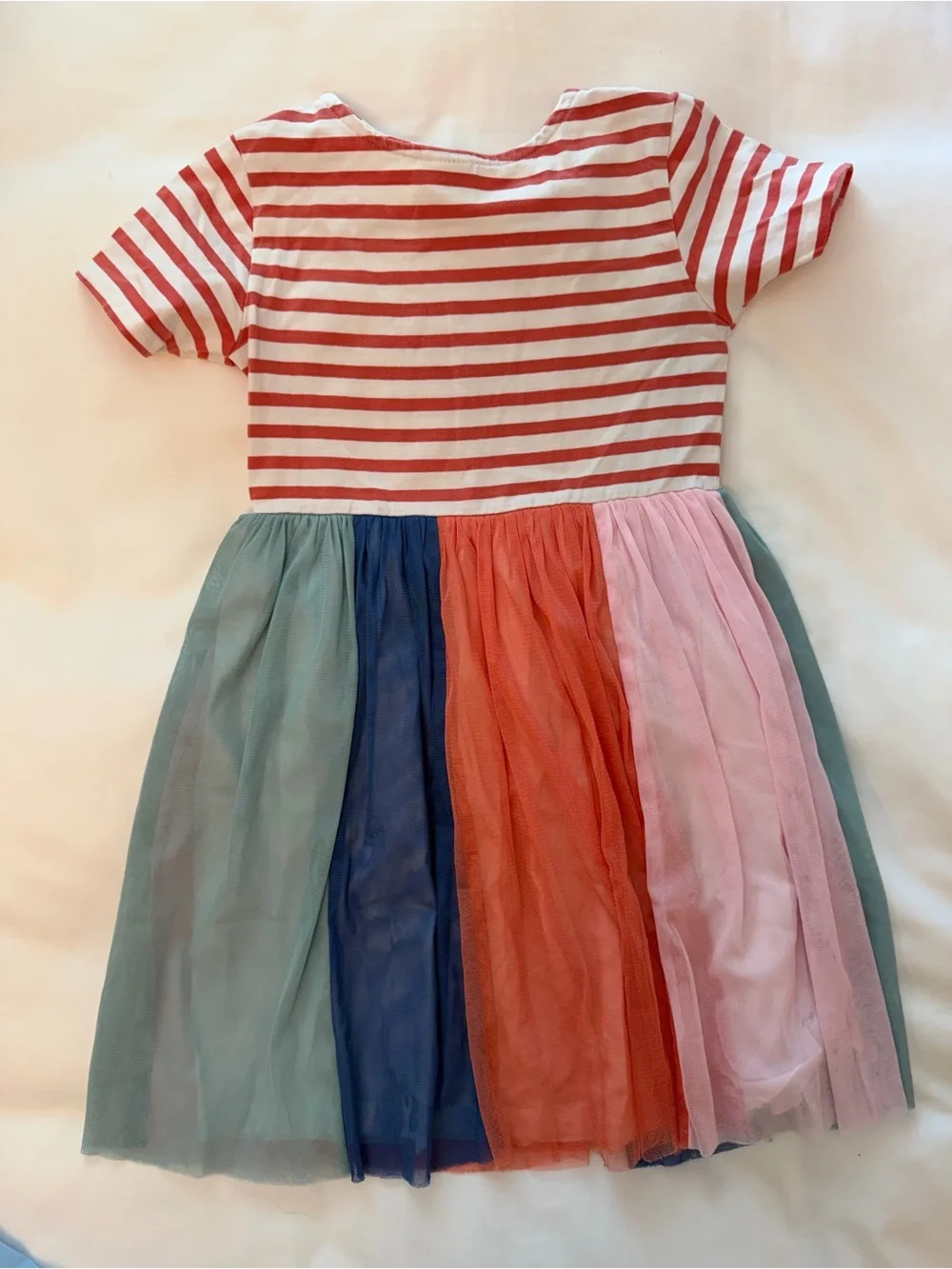 4th of July Dress + Rainbow Tulle Dressed 6-7y - Picture 4 of 6
